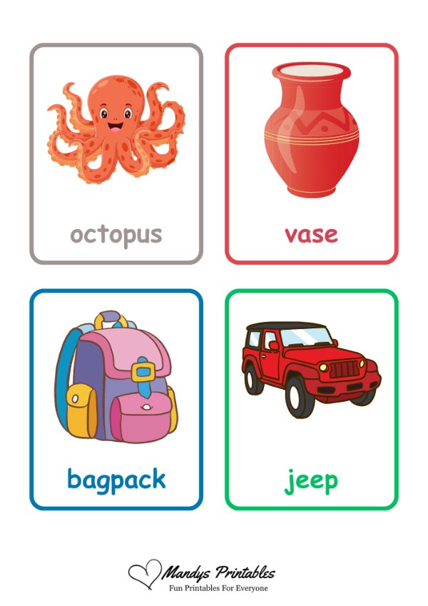 first word flash cards