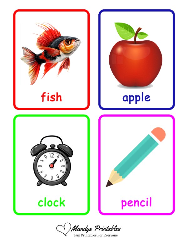 first word flash cards