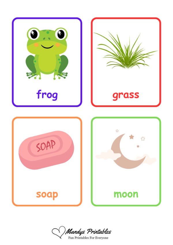 first word flash cards