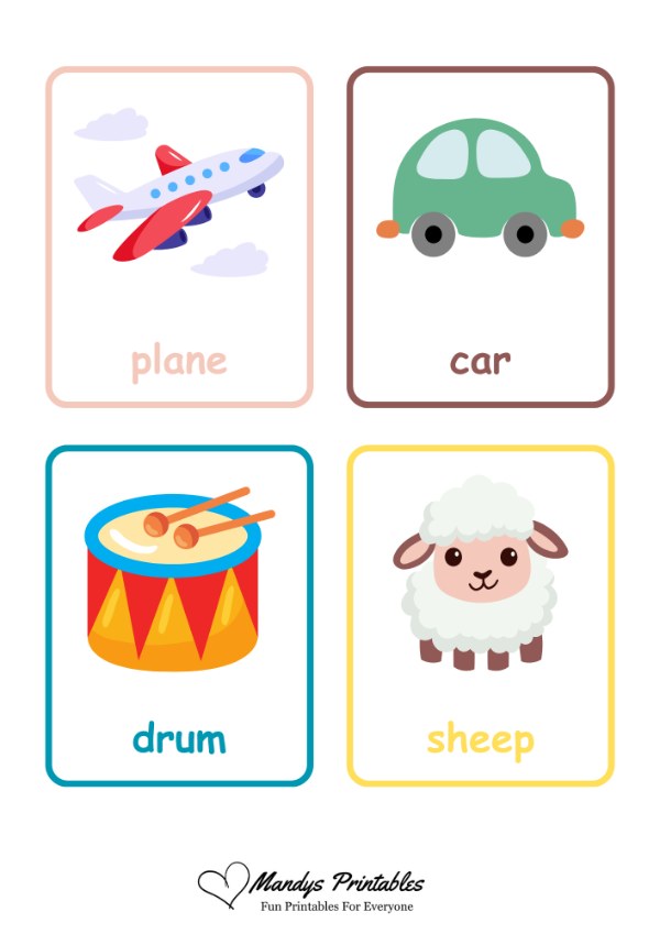 first word flash cards