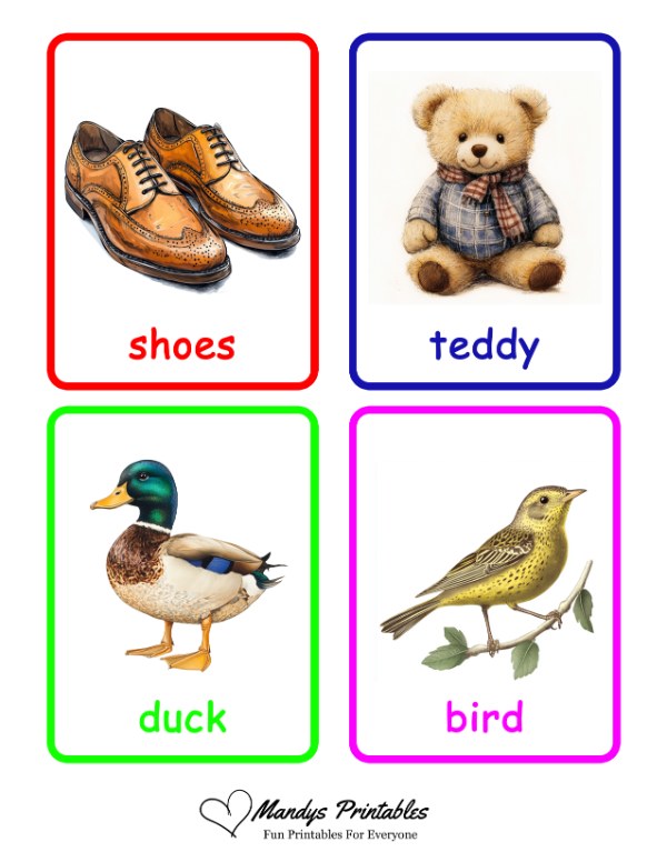 first word flash cards