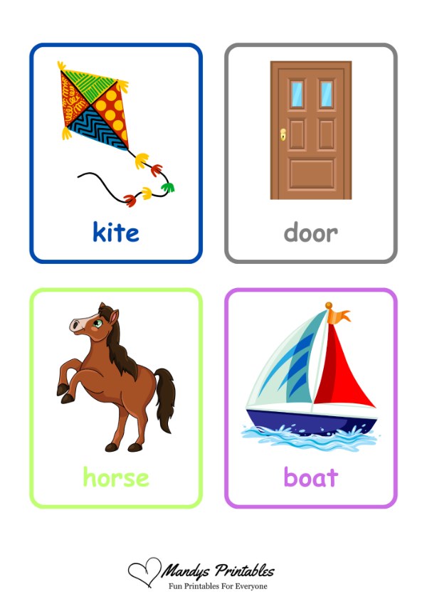 first word flash cards