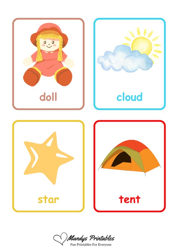 first word flash cards