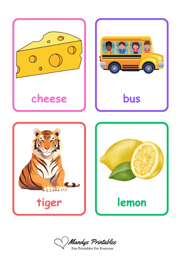 first word flash cards