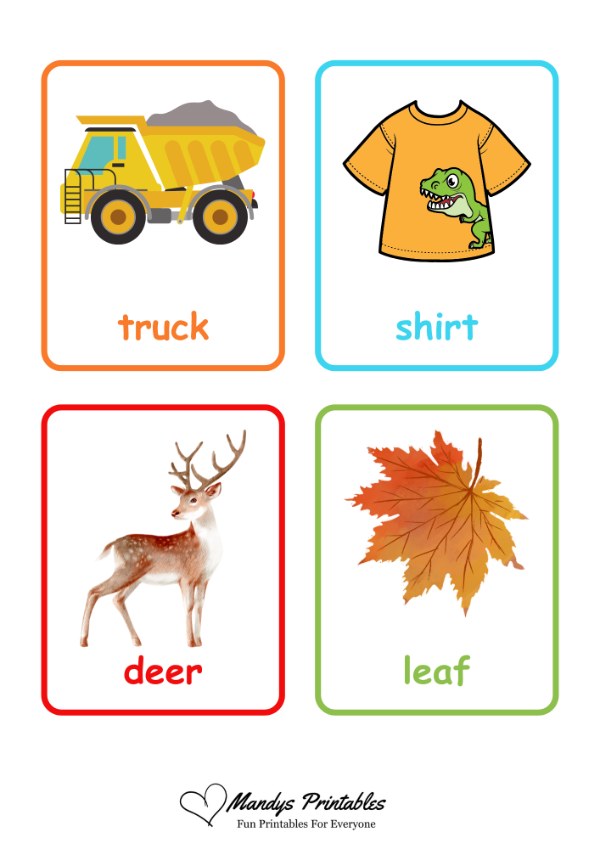 first word flash cards