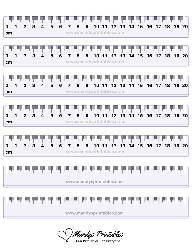 Printable Millimeter Ruler