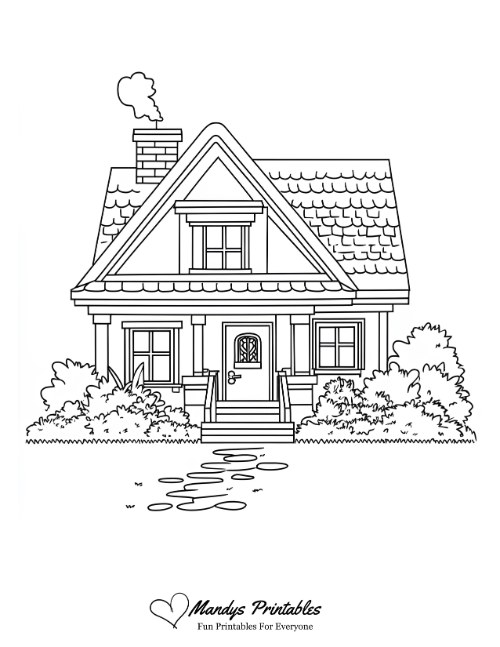 house outline clipart