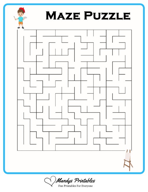 childrens maze to print