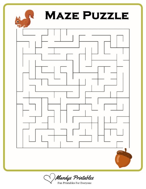 childrens maze to print