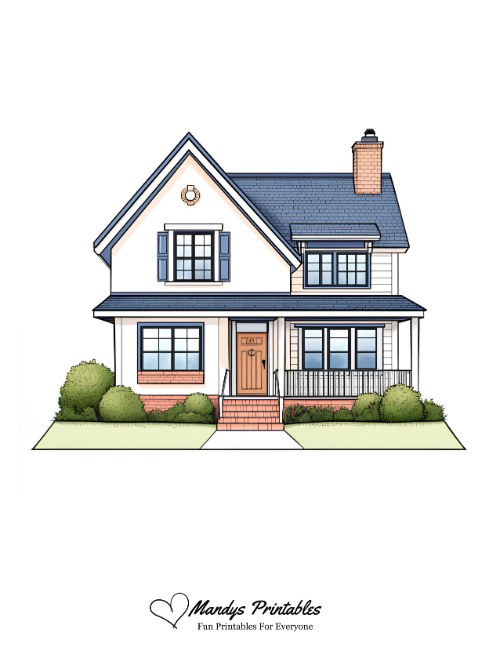 house outline clipart