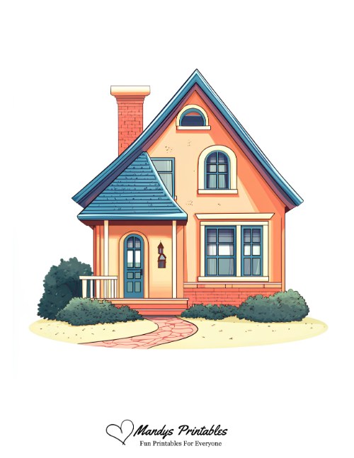 house outline clipart