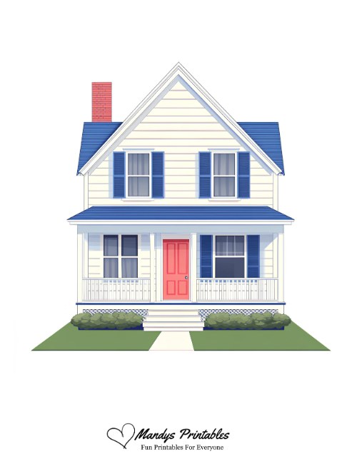 house outline clipart