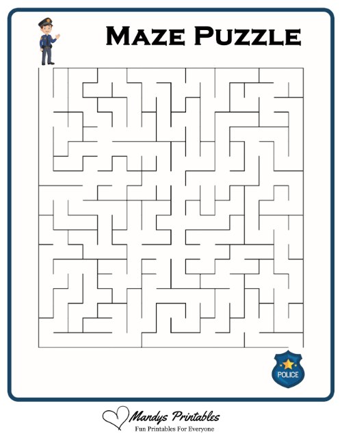 free maze puzzles to print