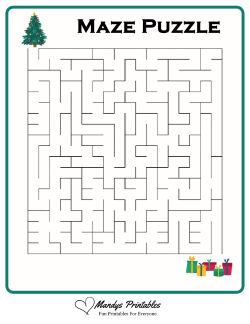 simple printable mazes