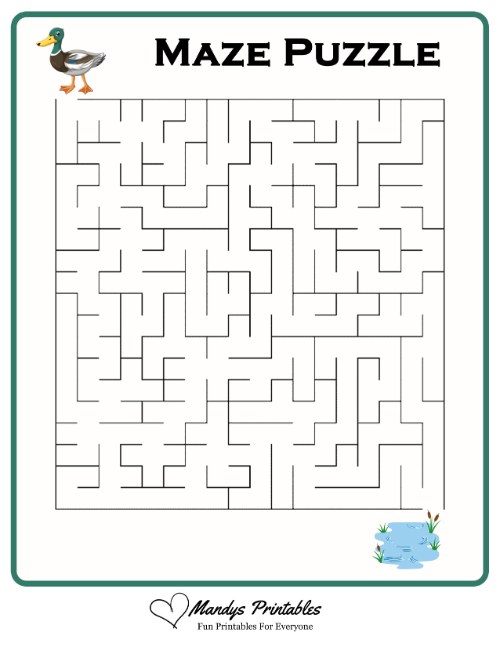 free maze puzzles