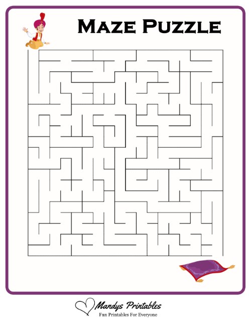 printable maze puzzles