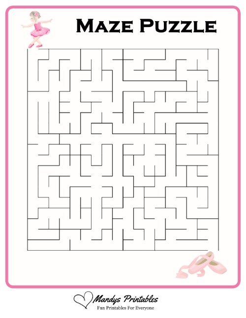 printable maze puzzles