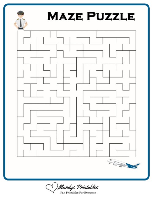 preschool maze printable