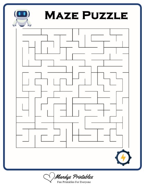 easy mazes for preschoolers