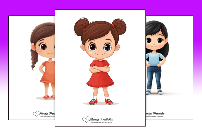 free girl clipart images