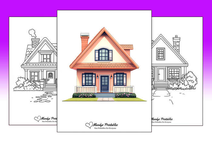 Printable House Outline Templates