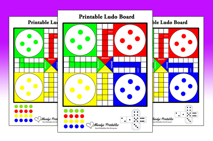 printable ludo board game
