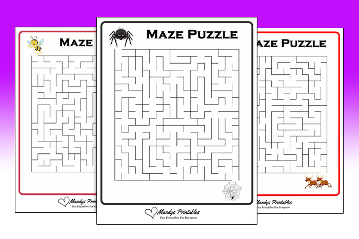 printable maze puzzles