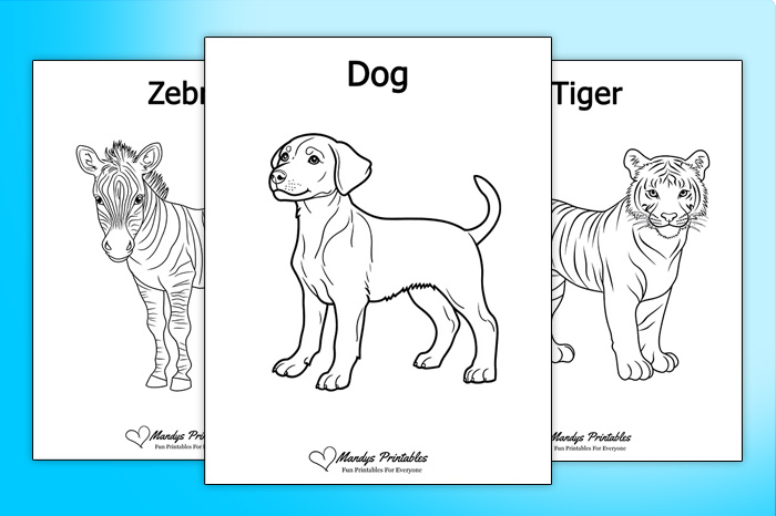 printable animal outlines