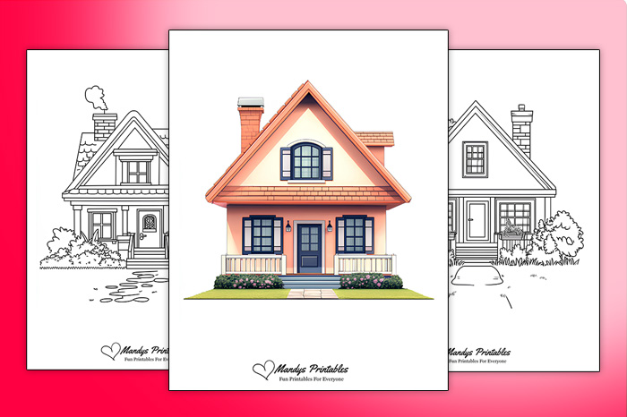 Printable House Outline Templates