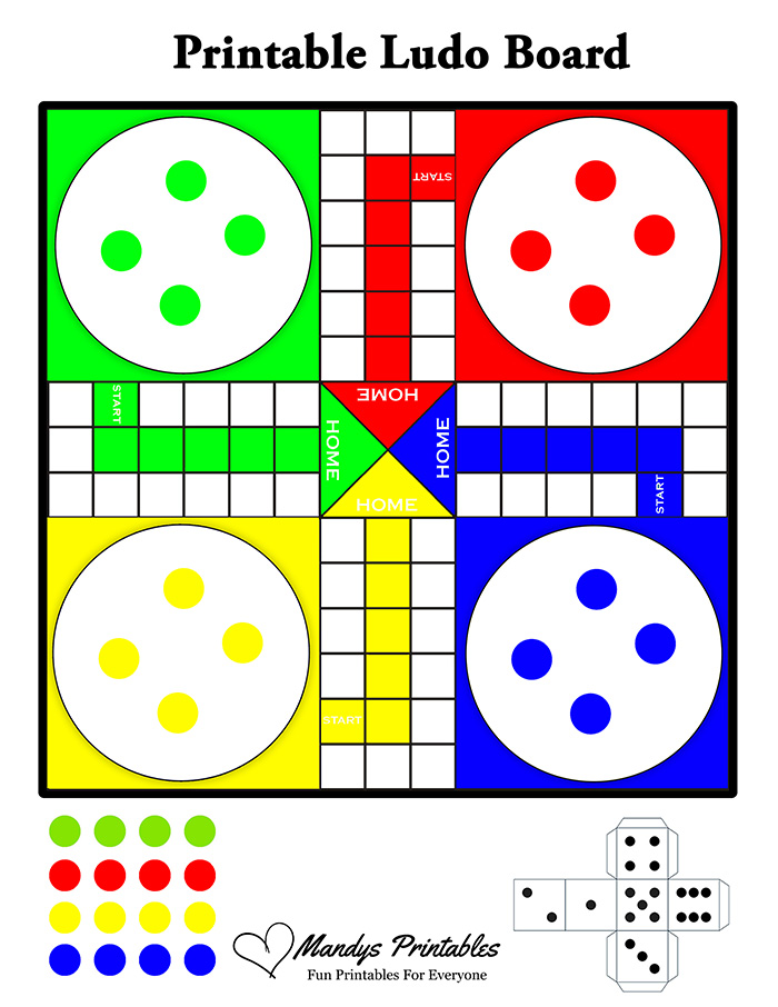 printable ludo game board