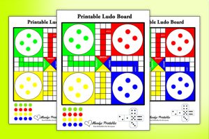 Free Printable Ludo Board Game Template