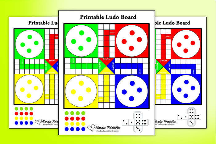 printable ludo board game