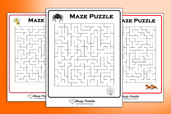 printable maze puzzles