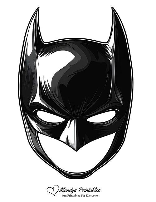 printable batman mask