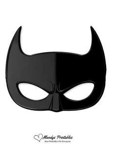 3 Printable Batman Mask Templates - Bat3 232x300 
