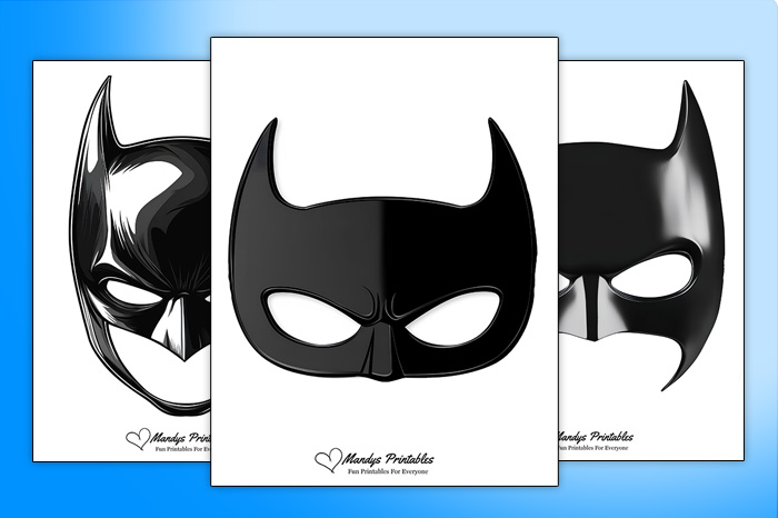 printable batman mask