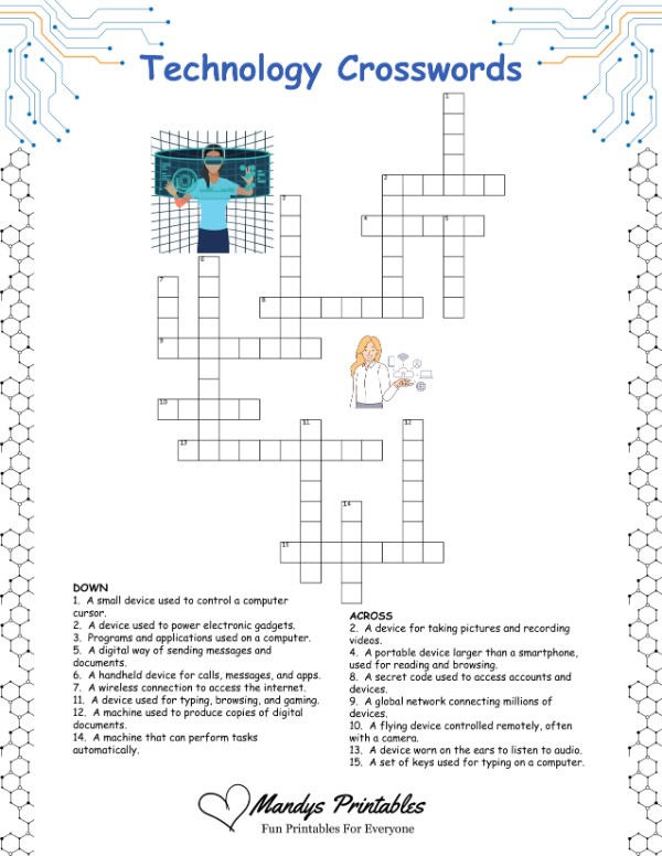 fun crosswords printable