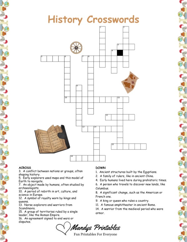 fun crosswords printable