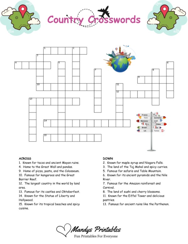 free printable crossword puzzles for students