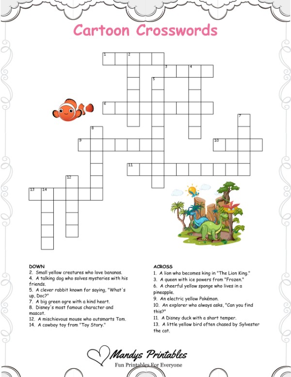 free printable crossword puzzles for students