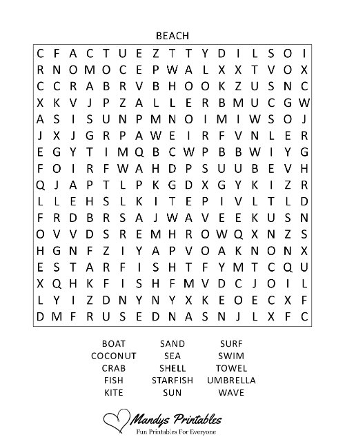 free printable wordsearch for adults