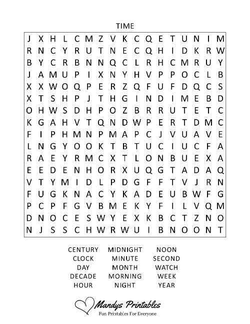 free printable word searches