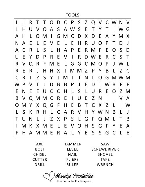 free printable word searches