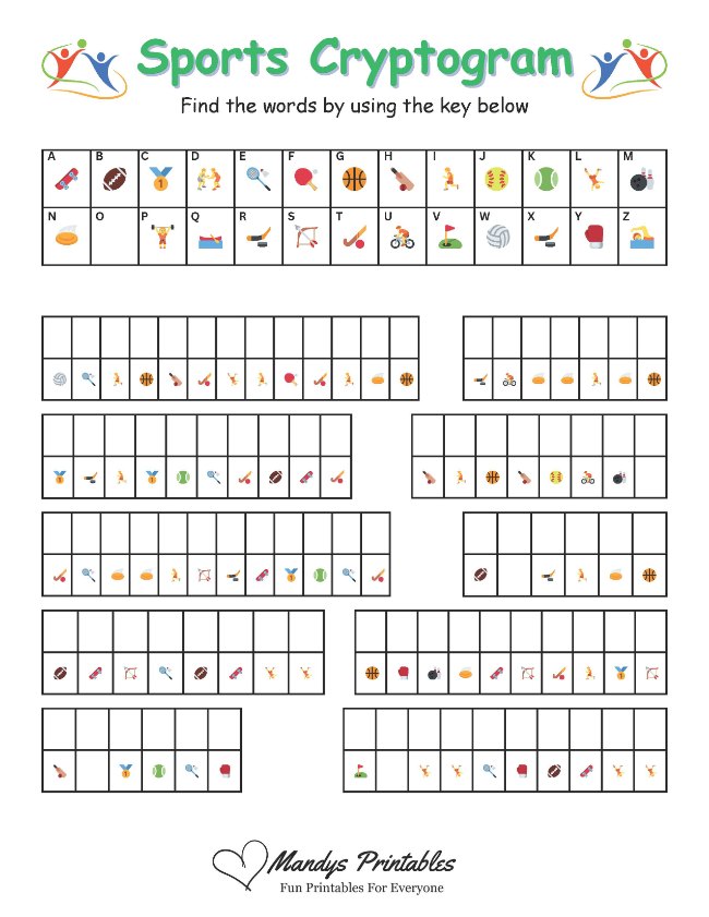 Cryptograms Puzzles printable