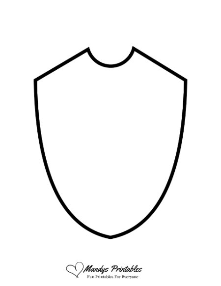 template for a shield