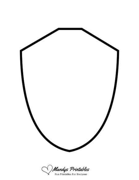 template for a shield