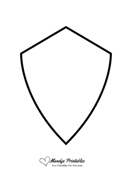 printable Blank Shield Templates