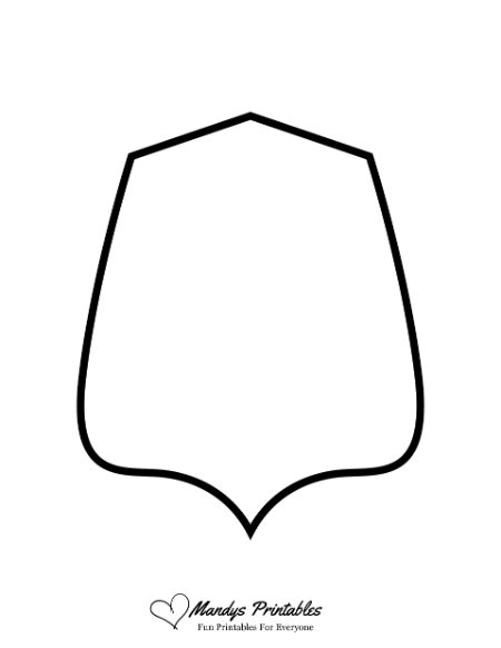 Blank Shield Templates