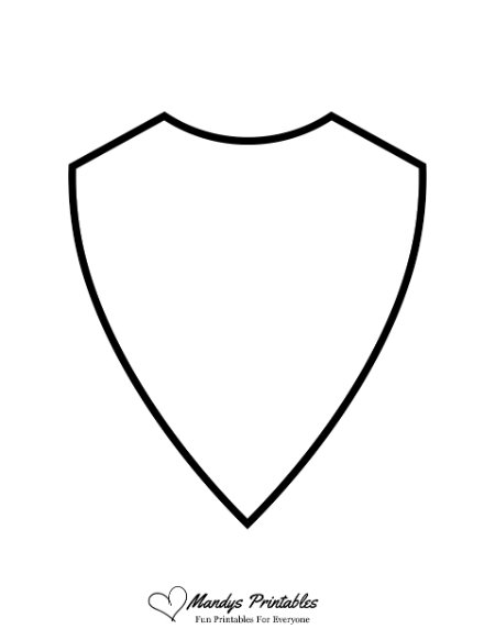 Blank Shield Templates