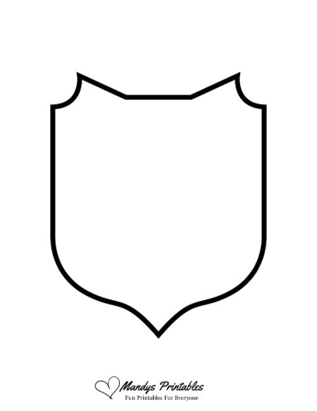 blank family crest shield